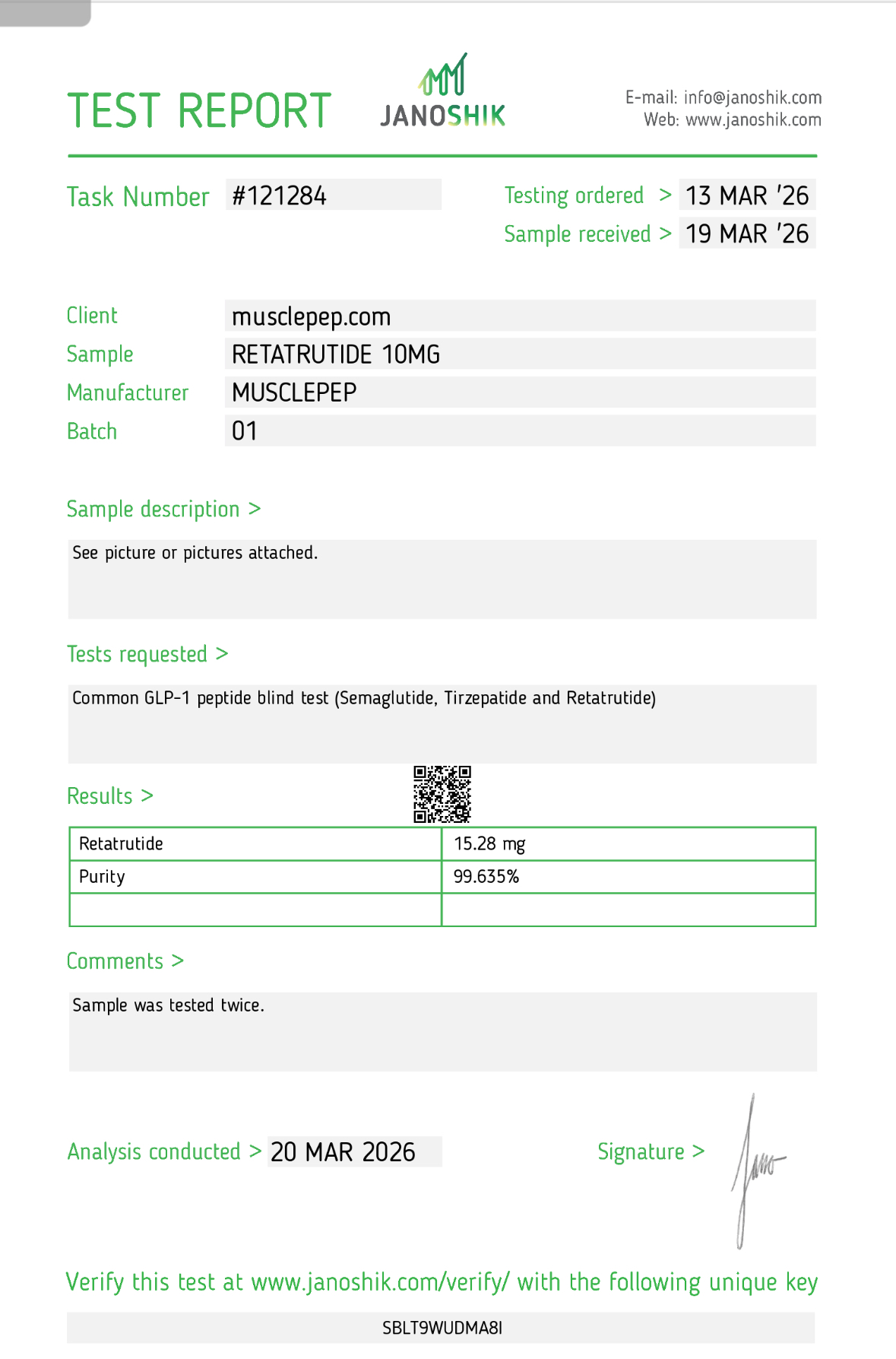 COA Report